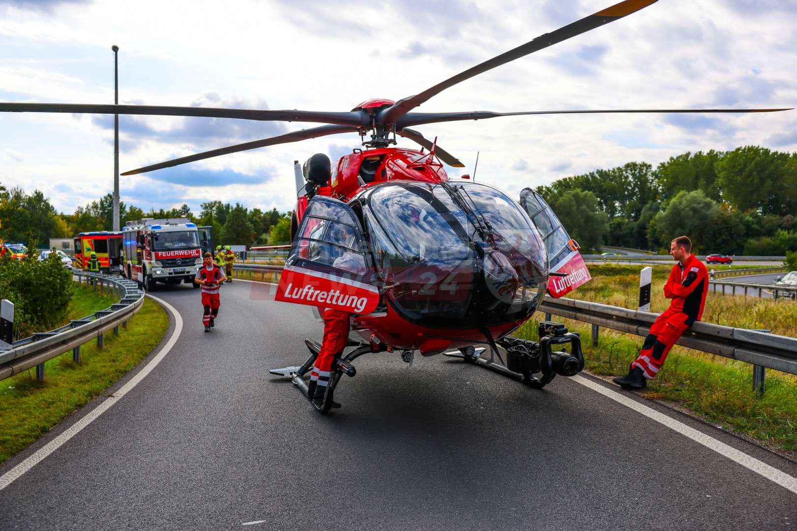  Schwerer Motorradunfall am Kreuz Oranienburg – 20-Jähriger schwer verletzt
