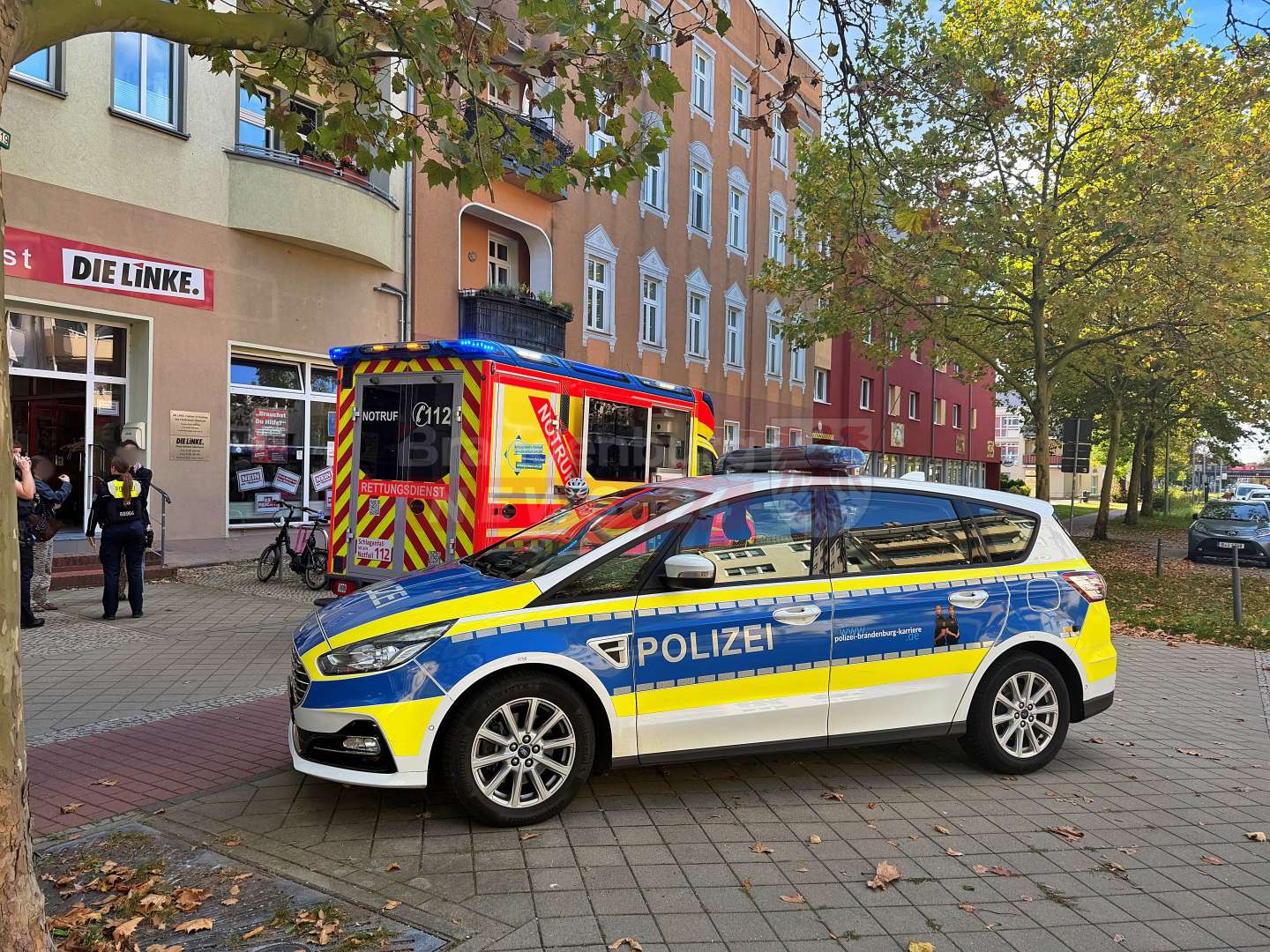Angriff auf Linken-Parteibüro in Oranienburg: Zwei Verletzte durch Reizgas