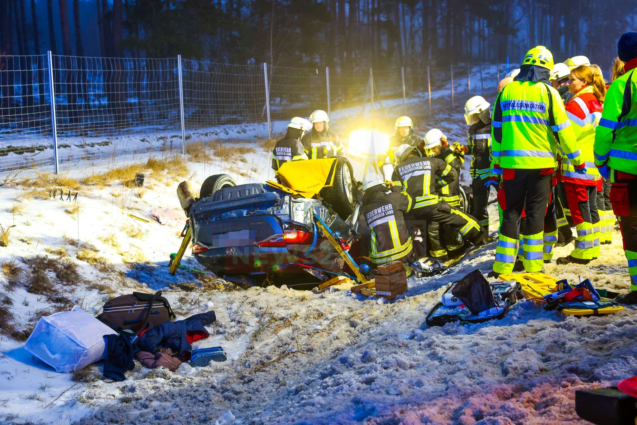 Zwei schwere Verkehrsunfälle auf der A10 bei Mühlenbeck – Drei Verletzte