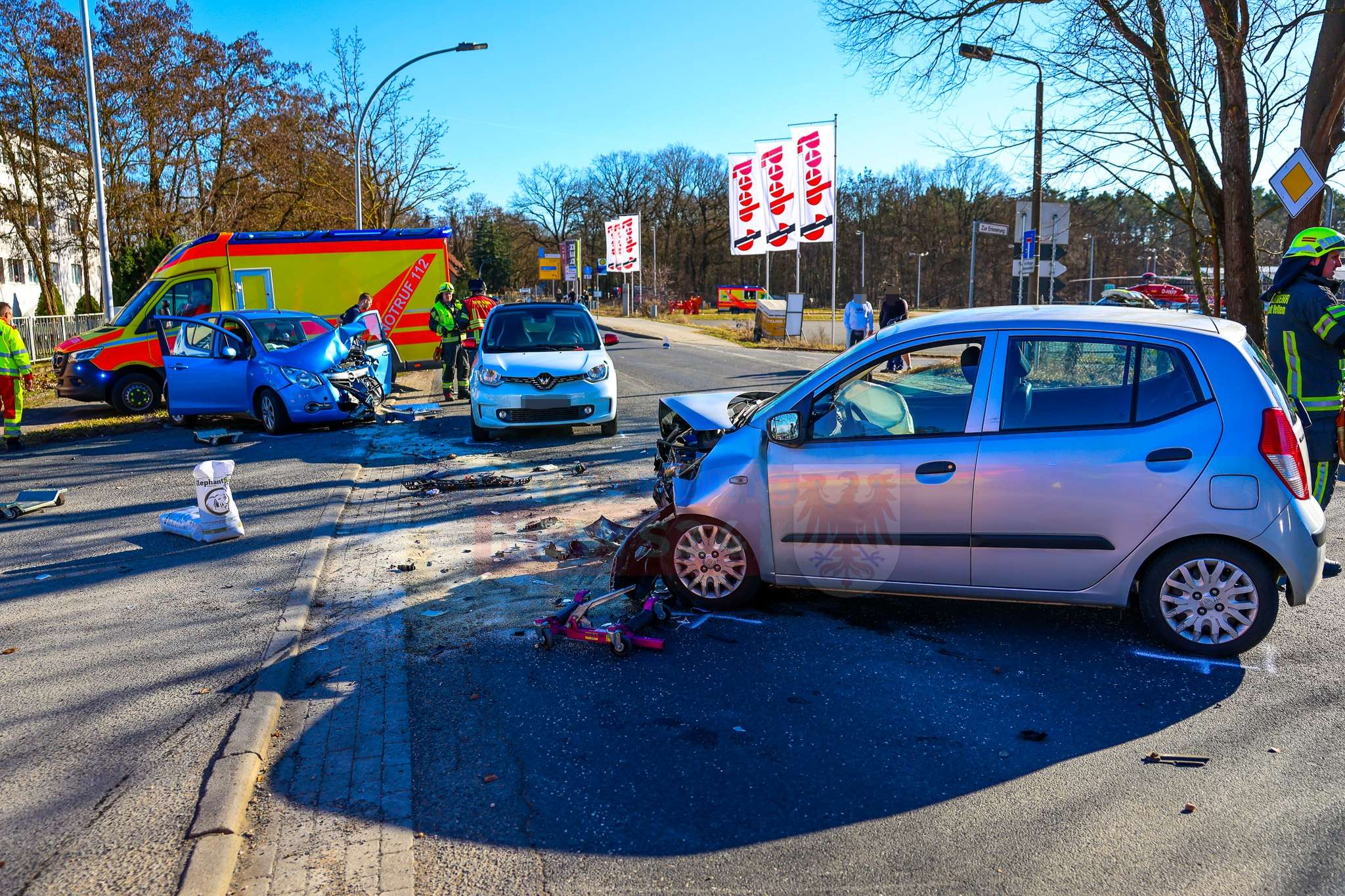 Schwerer Verkehrsunfall auf der Berliner Straße 