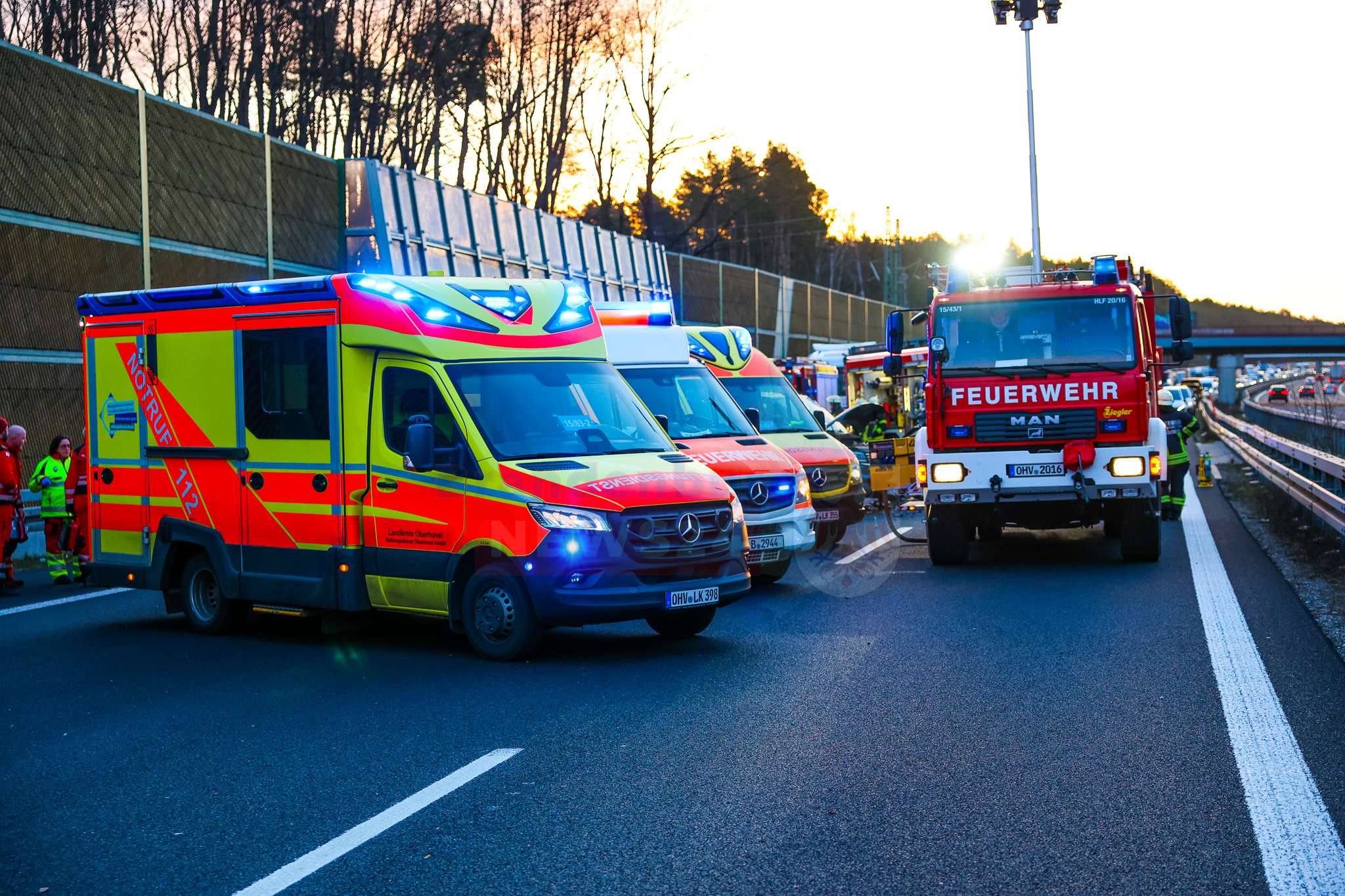 Zwei Unfälle auf der A10 bei Mühlenbeck – Eine Verletzte und Vollsperrung