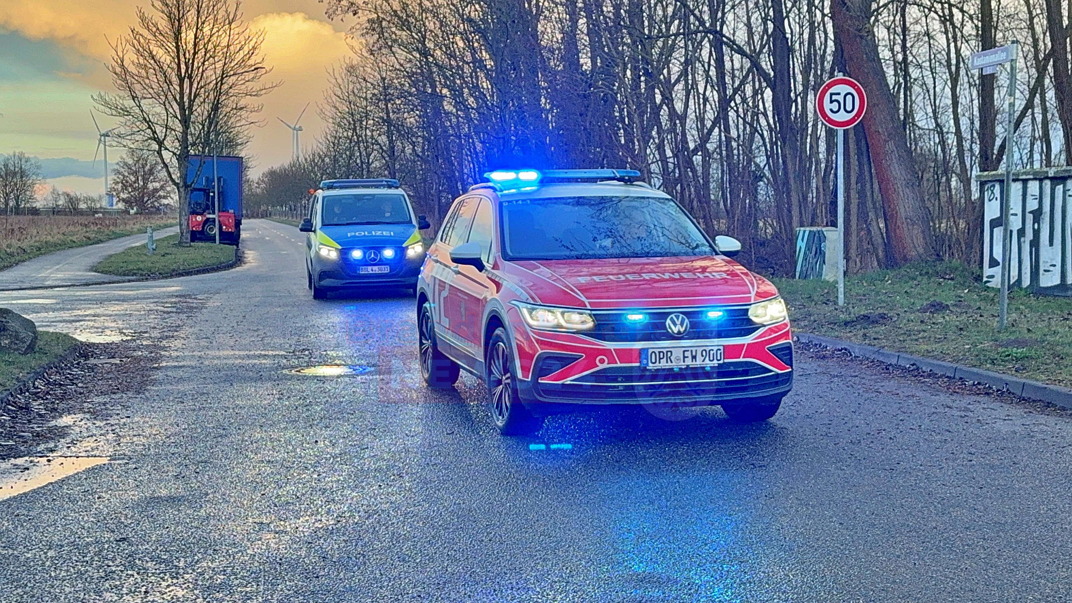 Großeinsatz im Amt Temnitz: Vermeintlicher Absturz bei Dabergotz entpuppt sich als Außenlandung 