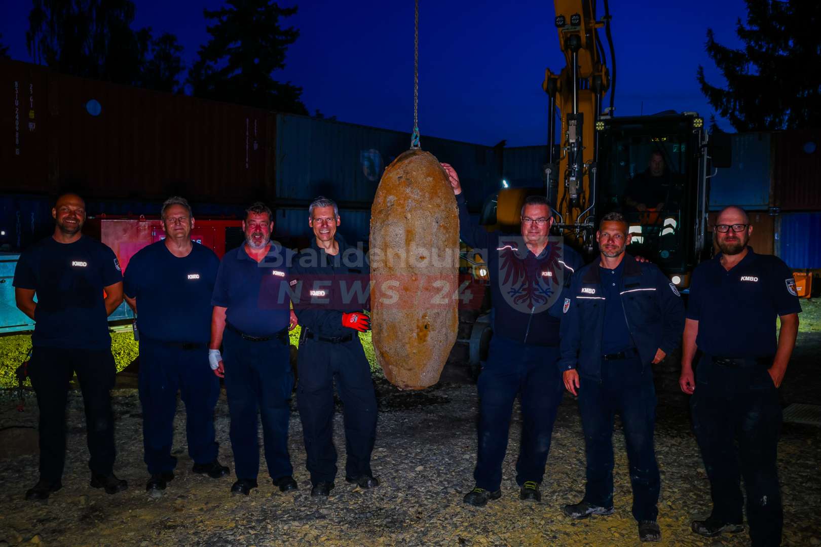 500-Kilo-Weltkriegsbombe in Oranienburg nach stundenlanger Entschärfung unschädlich gemacht